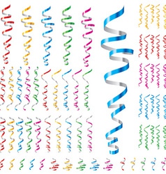 Holiday streamers vector image