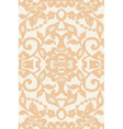 Beautiful floral beige lace vector image