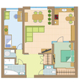 Apartment drawing vector image