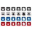 Chess icons vector image