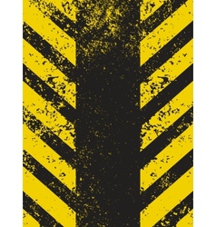 A grungy and worn hazard vector image