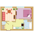 Apartment drawing vector image