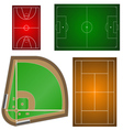 Set of playgrounds vector image