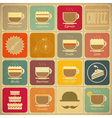 Set of Retro Coffee Labels vector image