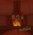 Christmas card vector image