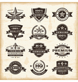 Vintage premium quality labels set vector image