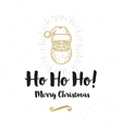 Christmas greeting card vector image