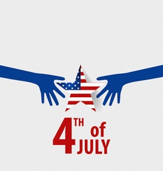 Happy independence day card United States of Happy independence day card United States of vector image