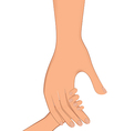 Hand real oneinone vector image