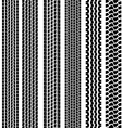 Set of detailed tire prints vector image