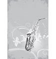 Concert poster with saxophone vector image