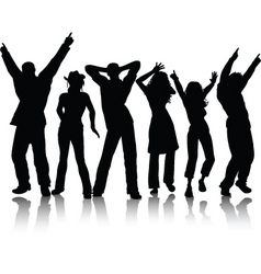 Funky dancers vector image