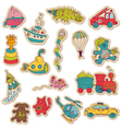 Baby Toys Stickers vector image