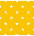 Seamless pattern with stars on yellow background vector image