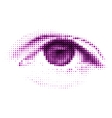 Abstract halftone digital eye EPS 8 vector image