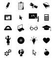 Education icons set vector image