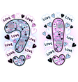 Love question and exclamation marks vector image