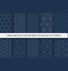 Abstract hand drawn seamless background patterns Vector Image