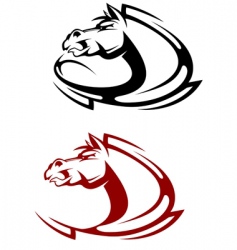 Horse tattoo vector image
