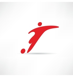 Soccer player vector image