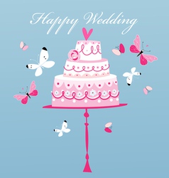 Wedding cake vector image