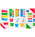 Stickers and banners vector image