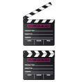 Digital movie clapper board vector image
