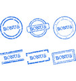 Bonus stamps vector image