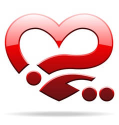 Abstract heart sign vector image