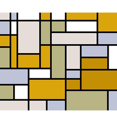 Mondrian goes retro print Mondrian goes retro print vector image