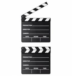 Movie clapper board vector image