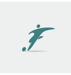 Soccer player vector image