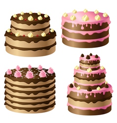 Birthday cake vector image