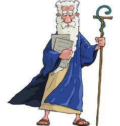 Moses vector image