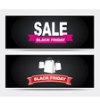 Banners Black Friday sale vector image