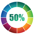 Abstract coloured ring vector image