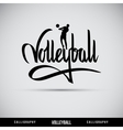 Volleyball hand lettering - handmade calligraphy vector image