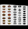 Crowns vector image