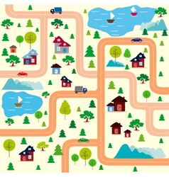 City map vector image