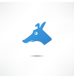 Surprised dog vector image