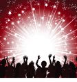Crowd and lights vector image