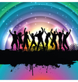 Grunge party background vector image