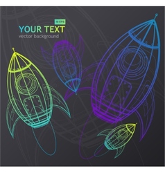 Rocket background Rocket background vector image