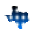 Map of Texas vector image