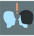 Head relationship Man and woman Head relationship Man and woman vector image
