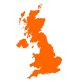 Map of United Kingdom vector image
