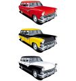 American retro station wagon vector image