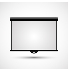 Blank Projection screen vector image