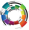 Abstract coloured ring vector image