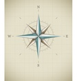 Antique wind rose symbol for vector image